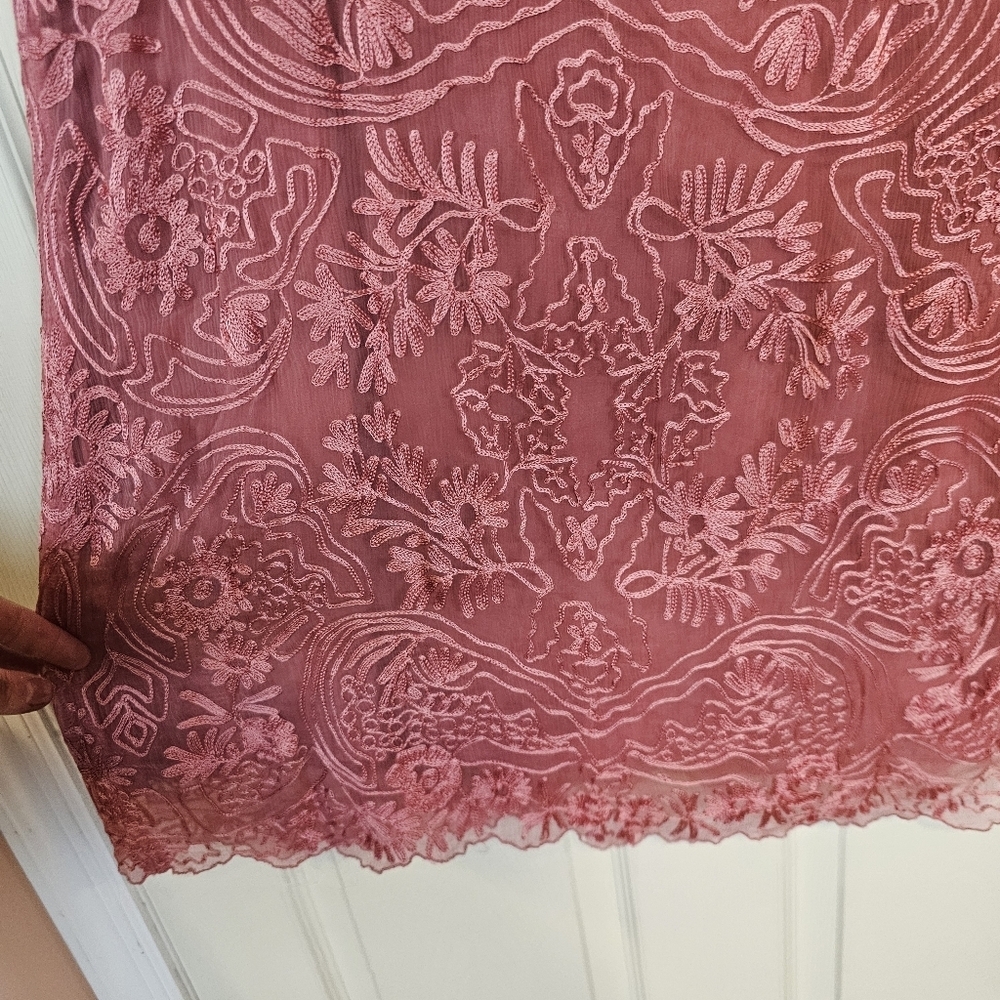 Sundance Lilian Rose Embroidered Mesh Dress - Picture 7 of 7